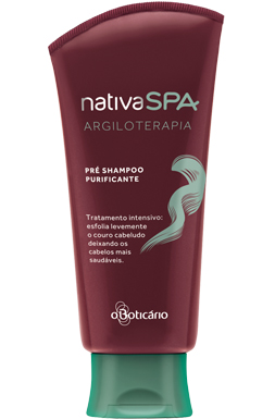 boticário nativa spa terapias pré shampoo argila purificante cabelos resenha review cc cronograma capilar
